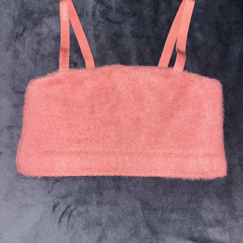Gymshark Dusty Pink Fuzzy Whitney Simmons Bermuda top